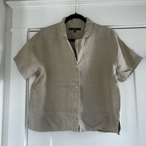 Chic Tan Button-Up Shirt